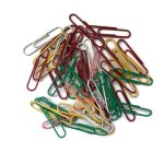 گیره کاغذ بسته 48 عددی 50 میلیمتری رنگ دار