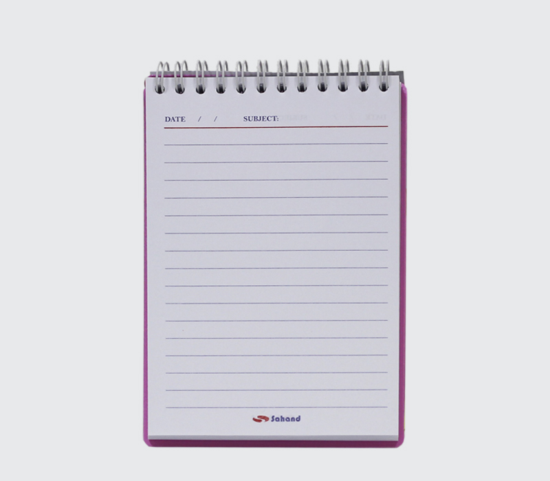 دفتر یادداشت ۸۰ برگ سایز A6 مدل استریپ