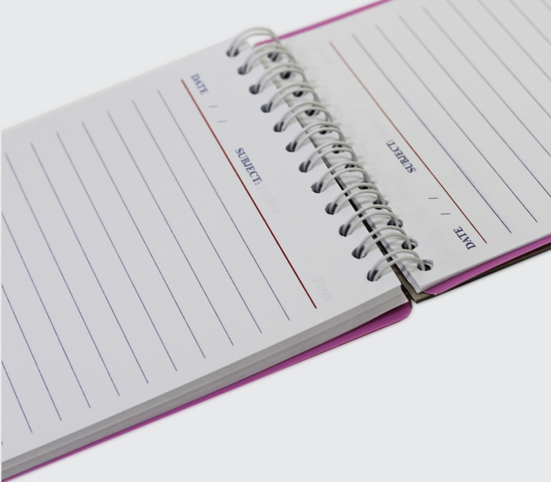 دفتر یادداشت ۸۰ برگ سایز A6 مدل استریپ