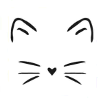 شابلون استنسیل طرح گربه