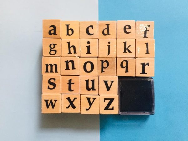 مهر چوبی حروف کوچک انگلیسی 26 تایی