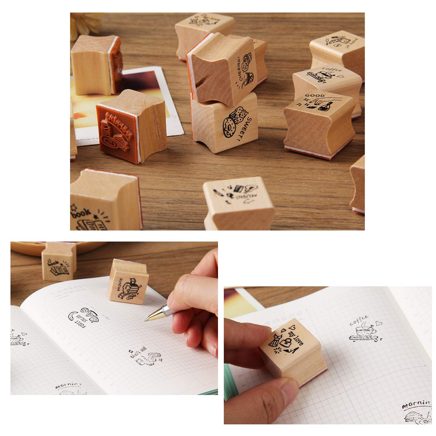 مهر چوبی 4 تایی