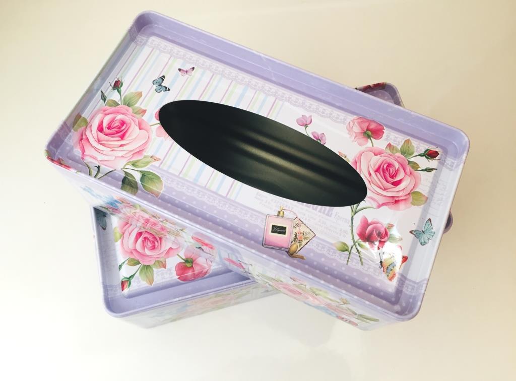 جا دستمال کاغذی فلزی دوقلو