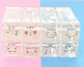 مهر فانتزی شیشه ای 8 تایی طرح گربه