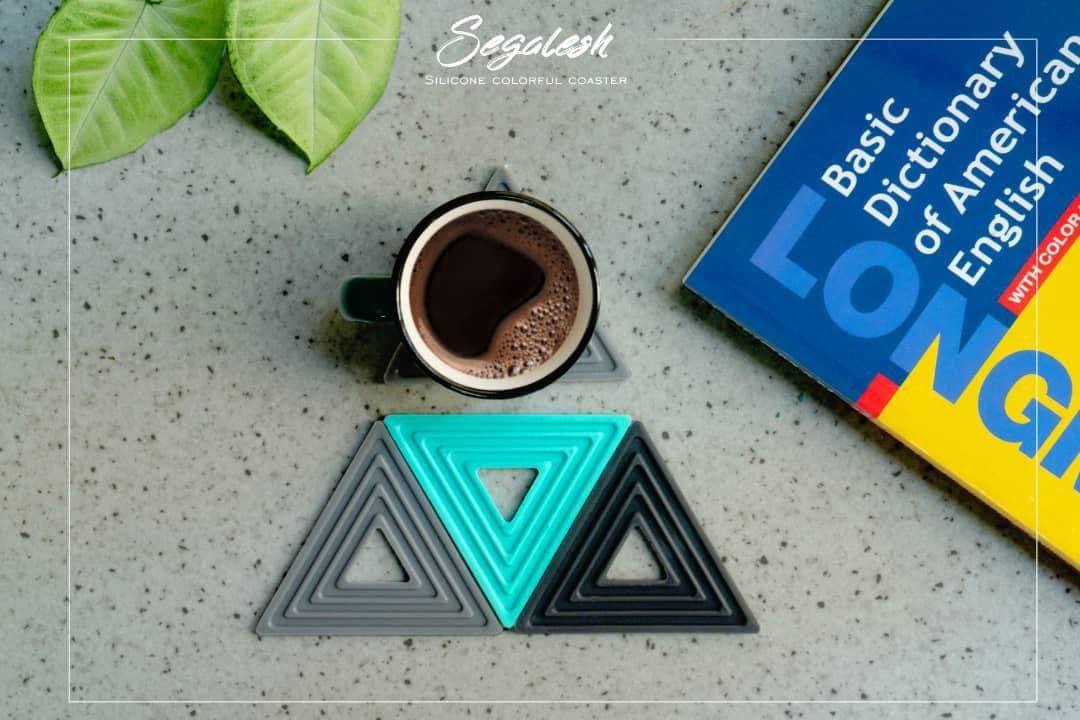 زیر لیوانی سیلیکونی بسته 3 عددی