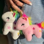 آویز یونیکورن پولیشی اسب تک شاخ عروسکی