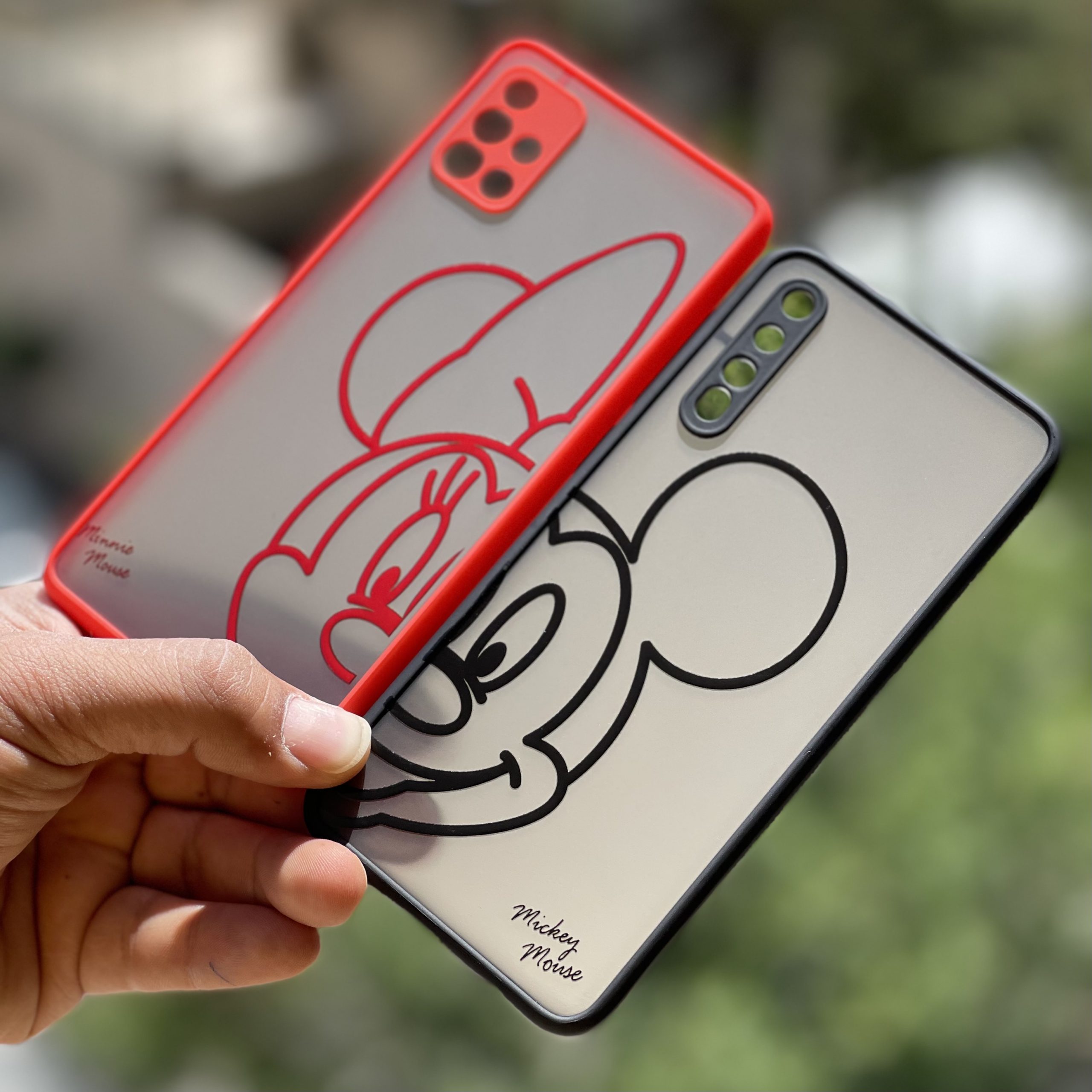 قاب میکی پشت مات قرمز