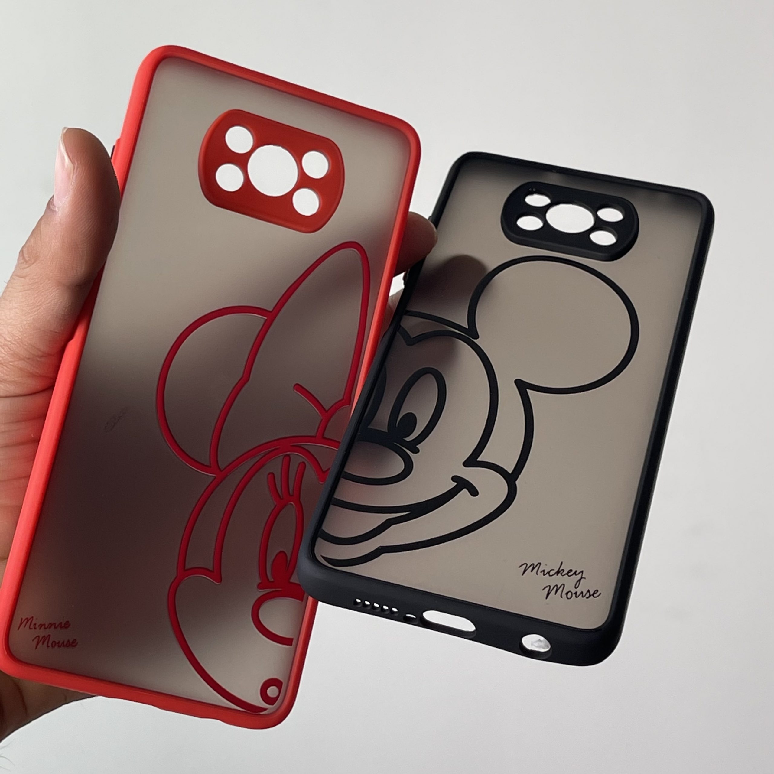 قاب پشت مات مشکی طرح میکی موس