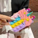 کیف سیلیکونی پاپ ایت یونیکورن popit unicorn