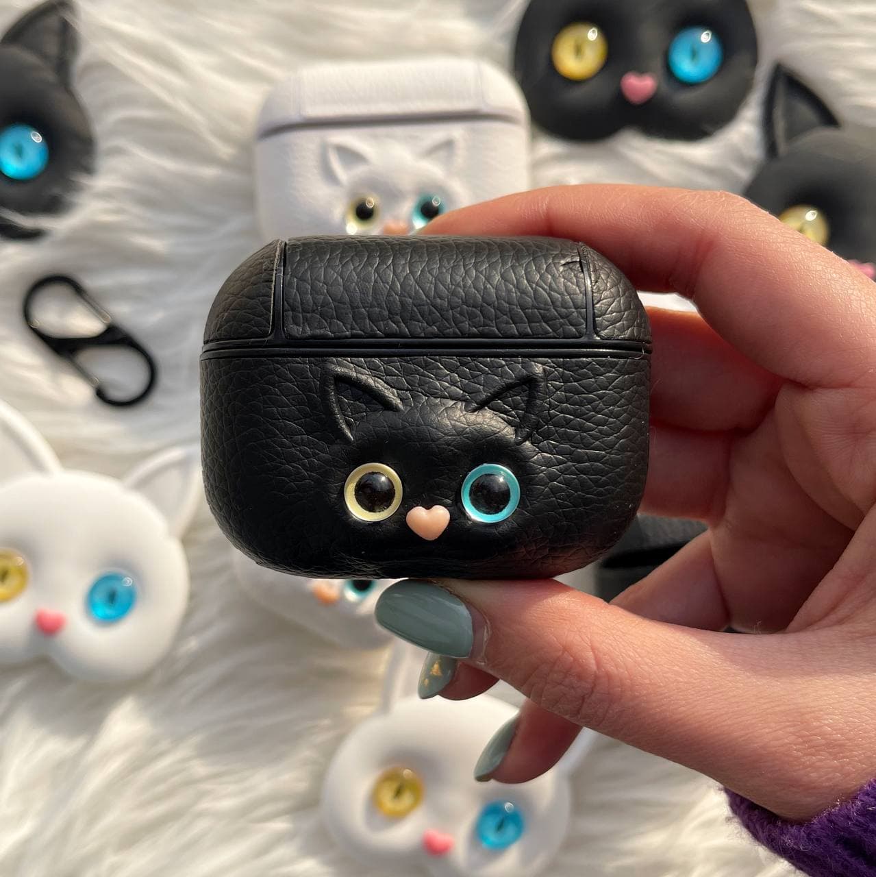 کاور ایرپاد چرمی گربه چشم تیله ای