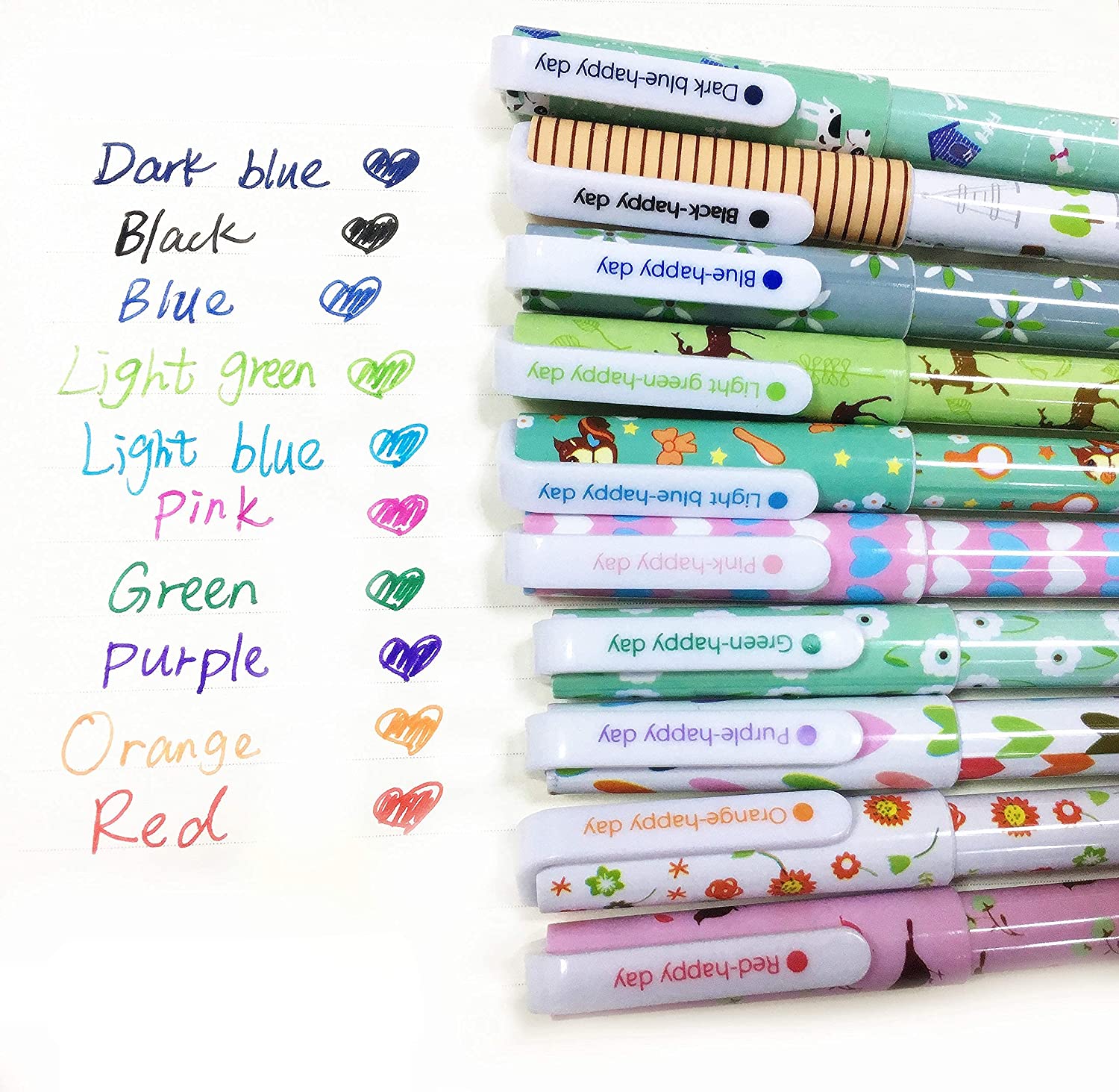 روان نویس هپی دی مدل گوزن بسته 10 عددی