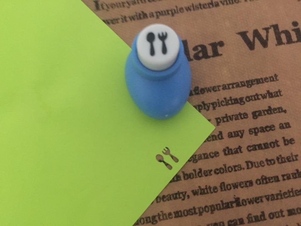 پانچ کوچک طرح قاشق و چنگال