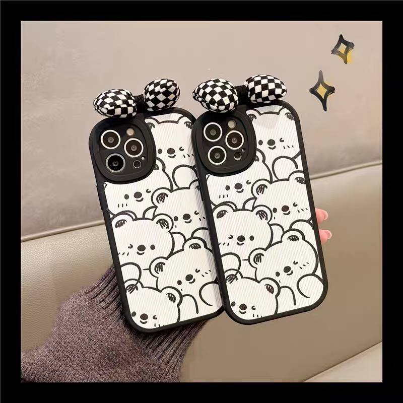 قاب آیفون طرح خرس گرافیتی