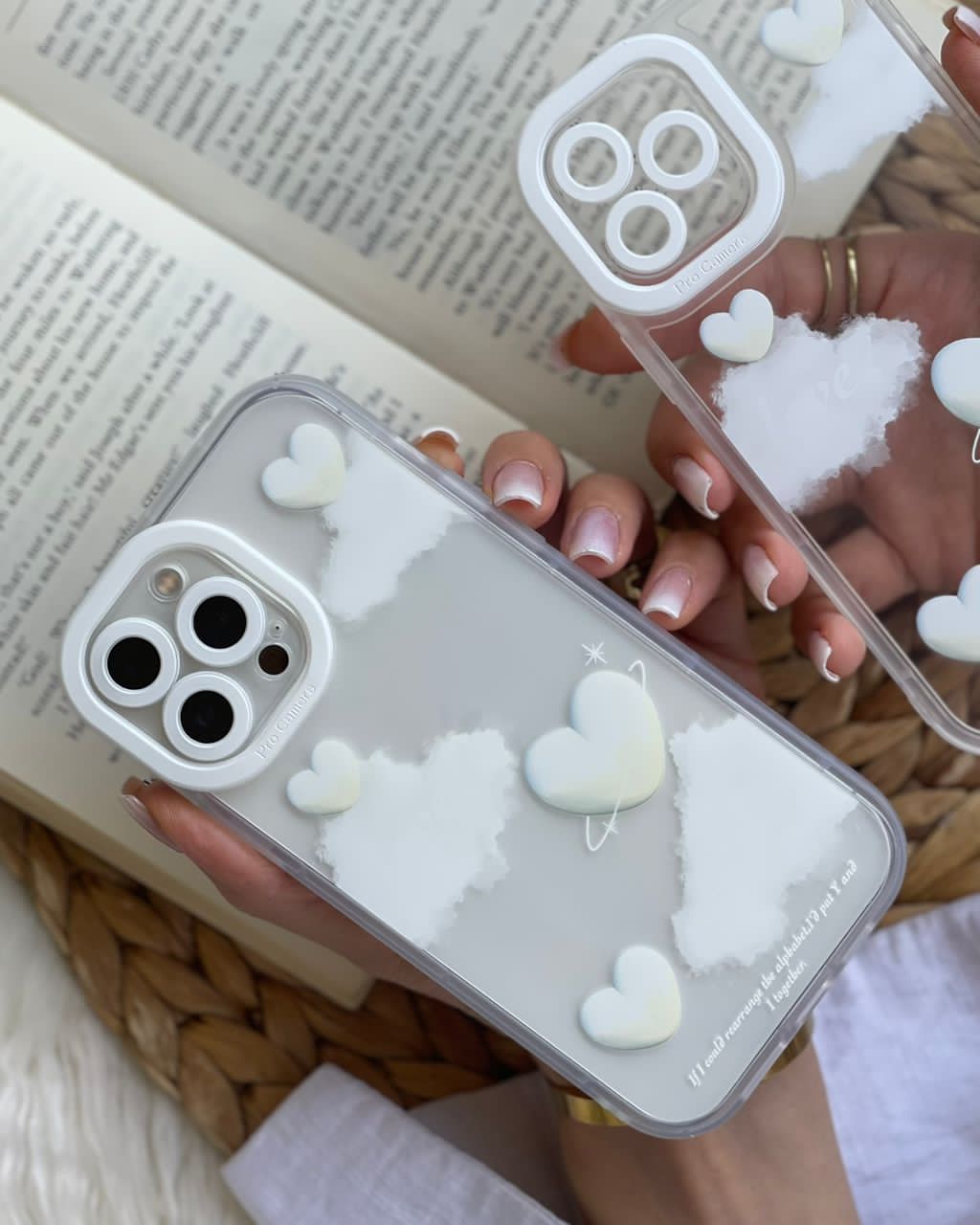 قاب آیفون طرح قلب و عشق آسمانی ابری