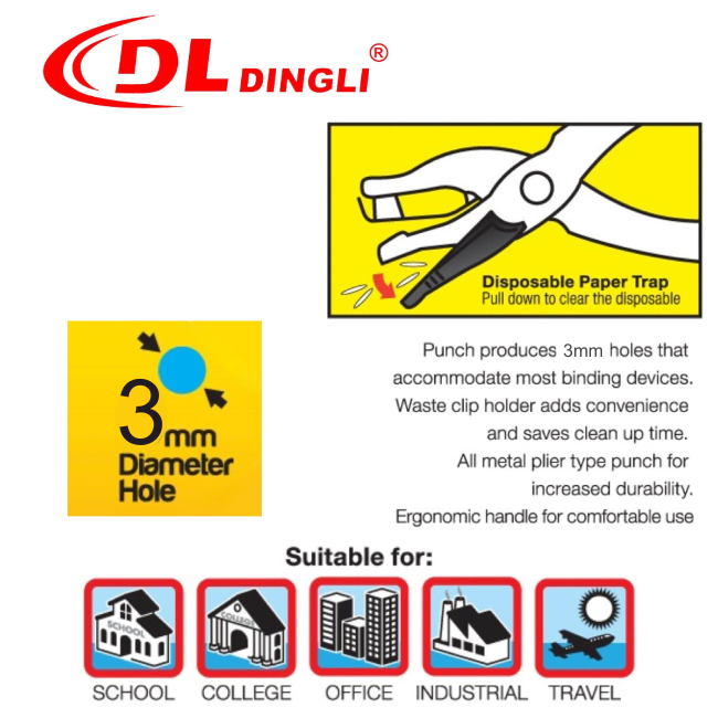 پانچ تک سوراخ سایز 3 میلیمتری