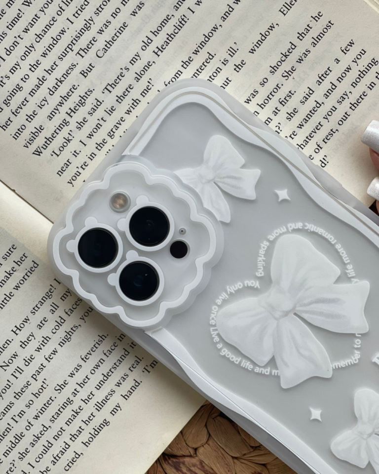 قاب آیفون پاپیون جمله مثبت انگلیسی سفید