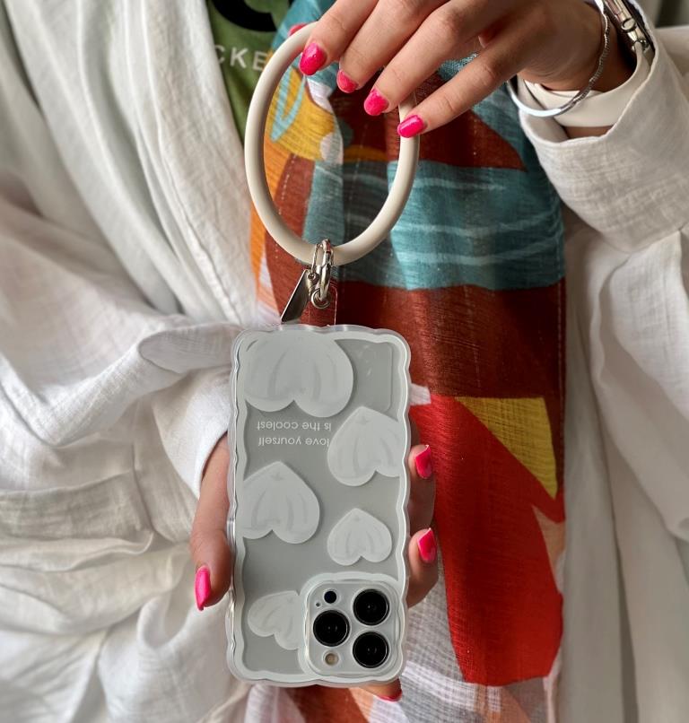 قاب آیفون قلب یخی محافظ لنزدار