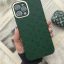 قاب آیفون سبز چرم داغی لویی ویتون