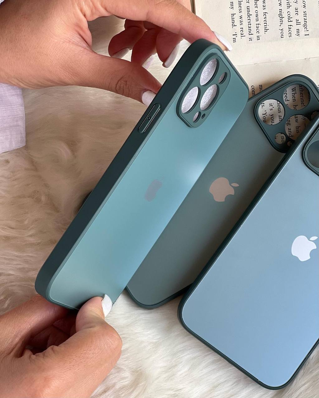 قاب موبایل آیفون جنتلمن سبز محافظ لنزدار