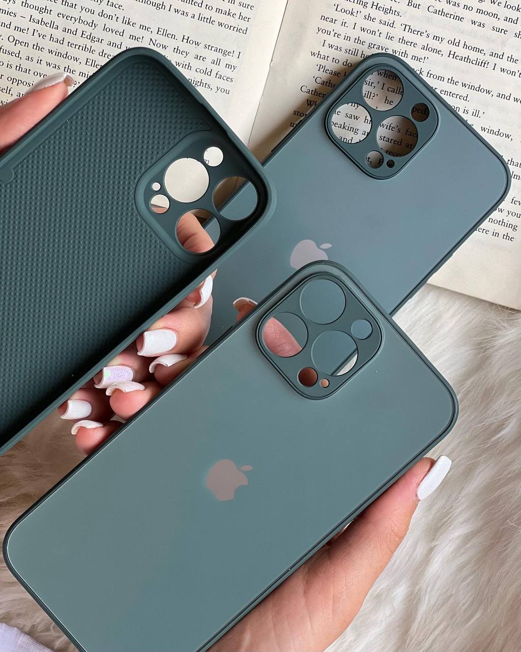 قاب موبایل آیفون جنتلمن سبز محافظ لنزدار