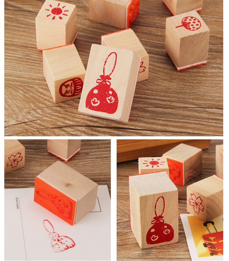 مهر چوبی جعبه مقوایی