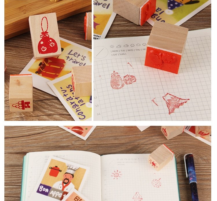 مهر چوبی جعبه مقوایی