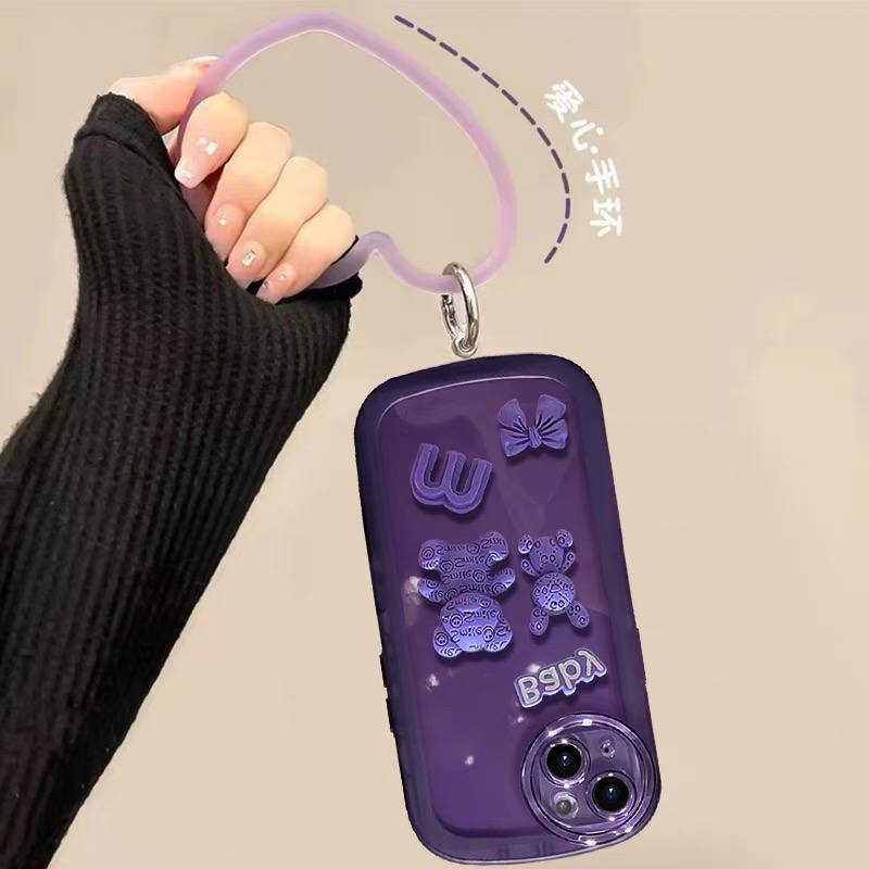 قاب Purple baby همراه حلقه قلب