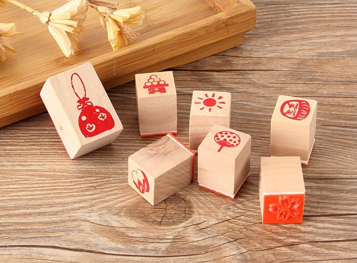 مهر چوبی جعبه مقوایی