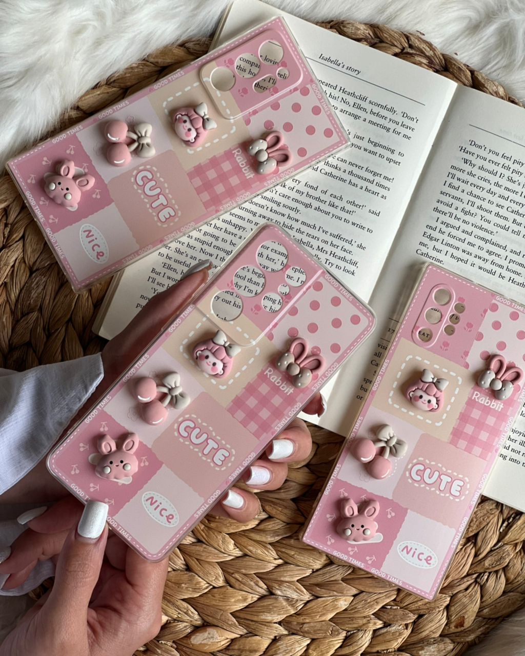 قاب موبایل سامسونگ سرزمین عجایب خرگوش آلبالو