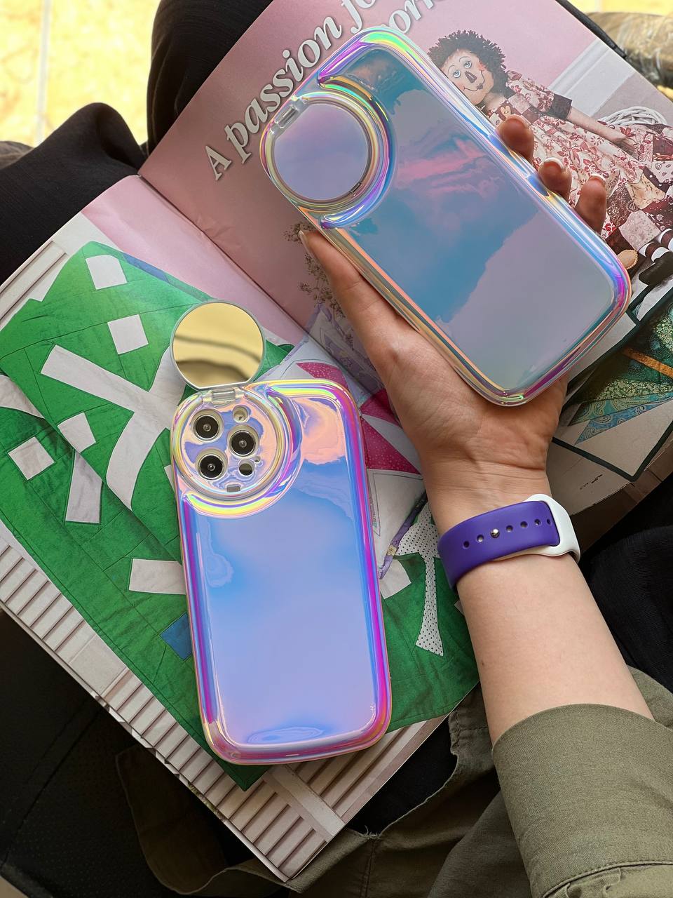 قاب آیفون هلوگرامی آینه ای