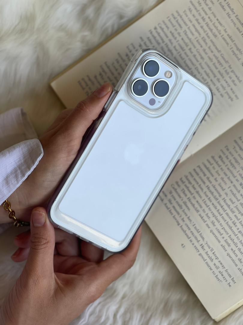 قاب موبایل آیفون کریستال بی رنگ ساده