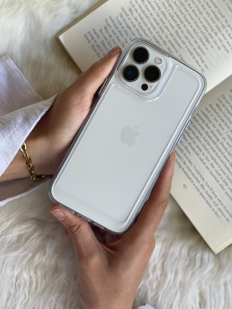 قاب موبایل آیفون کریستال بی رنگ ساده