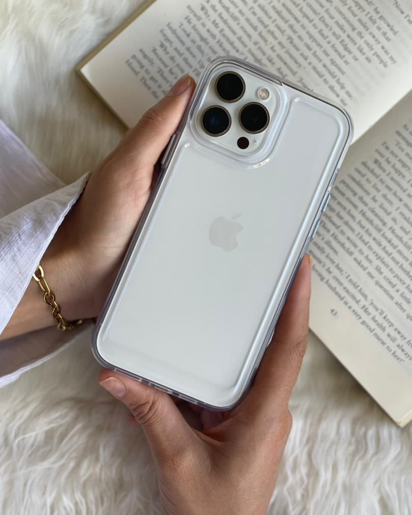 قاب موبایل آیفون کریستال بی رنگ ساده