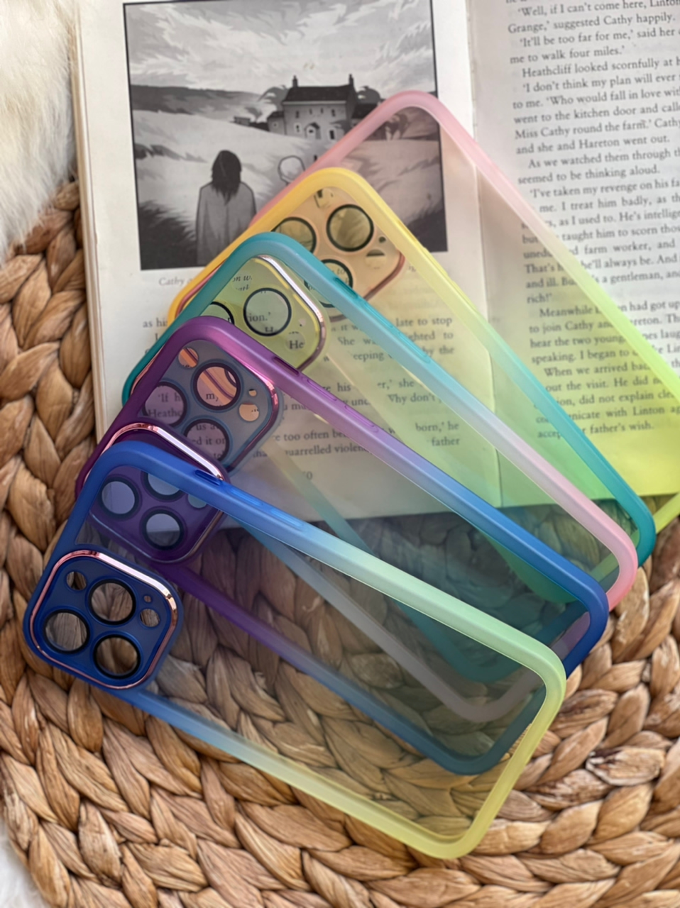 قاب موبایل آیفون یخ در بهشت دورنگ شفاف