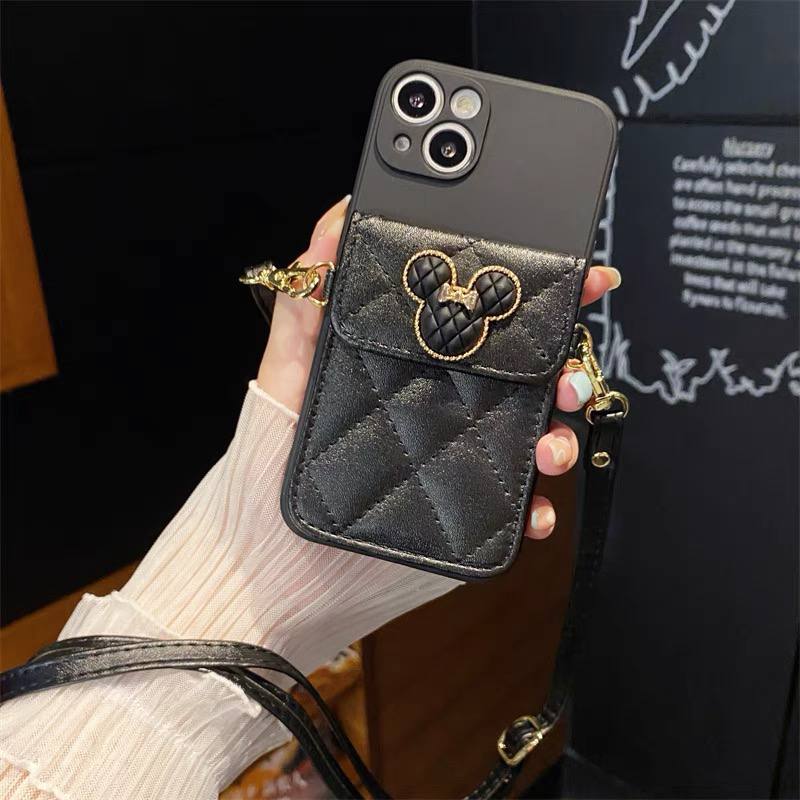 قاب میکی جاکارتی همراه بند چرمی