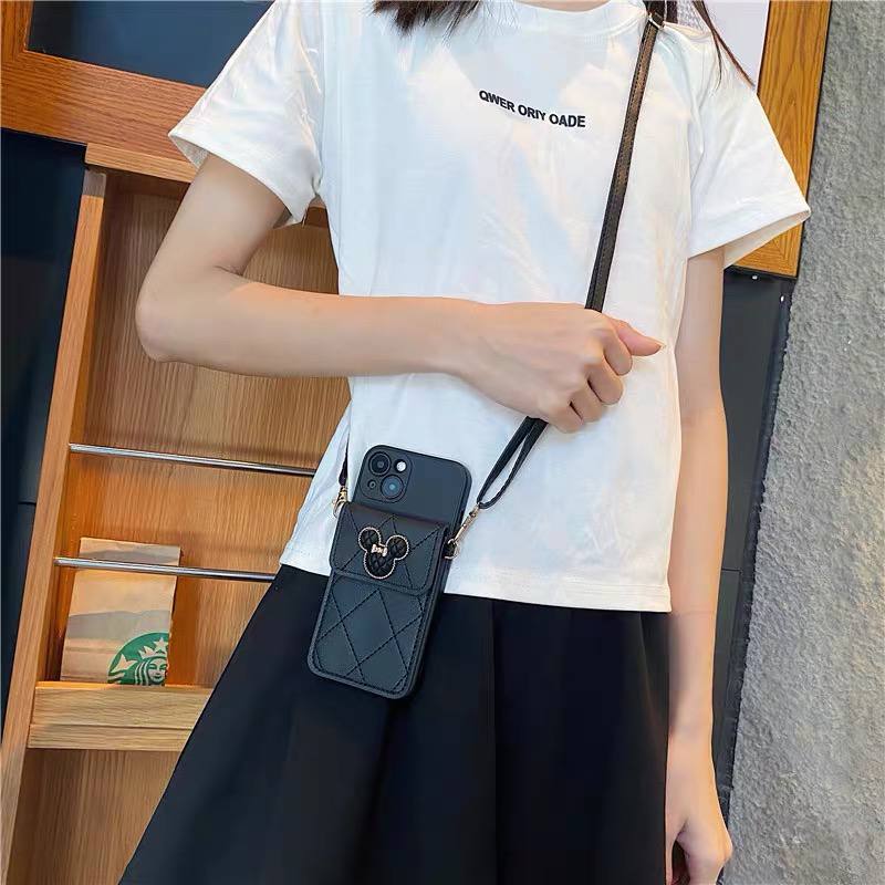 قاب میکی جاکارتی همراه بند چرمی