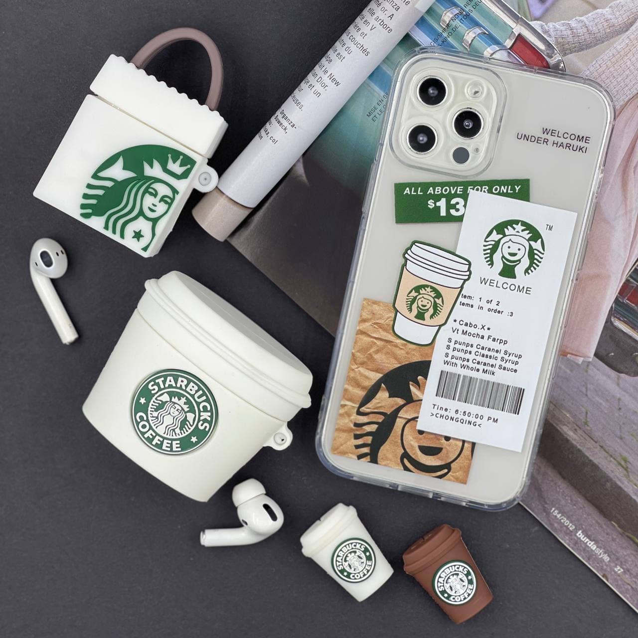 قاب استارباکس ژله ای شفاف