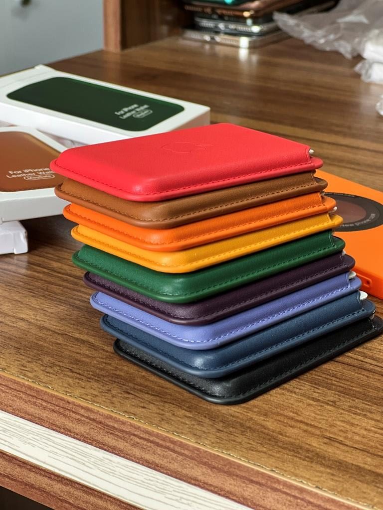جاکارتی مگ سیف اپل Leather wallet magsafe