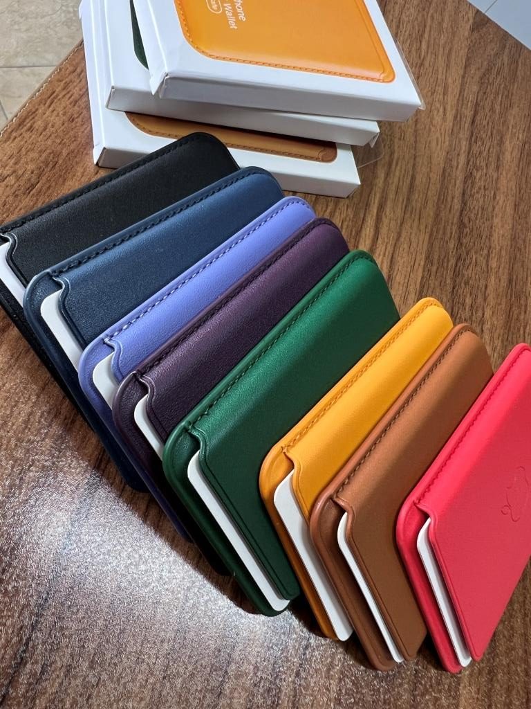 جاکارتی مگ سیف اپل Leather wallet magsafe