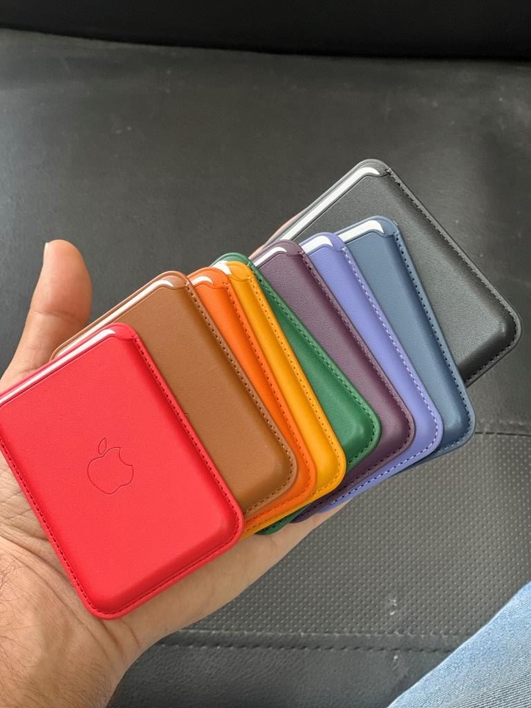 جاکارتی مگ سیف اپل Leather wallet magsafe