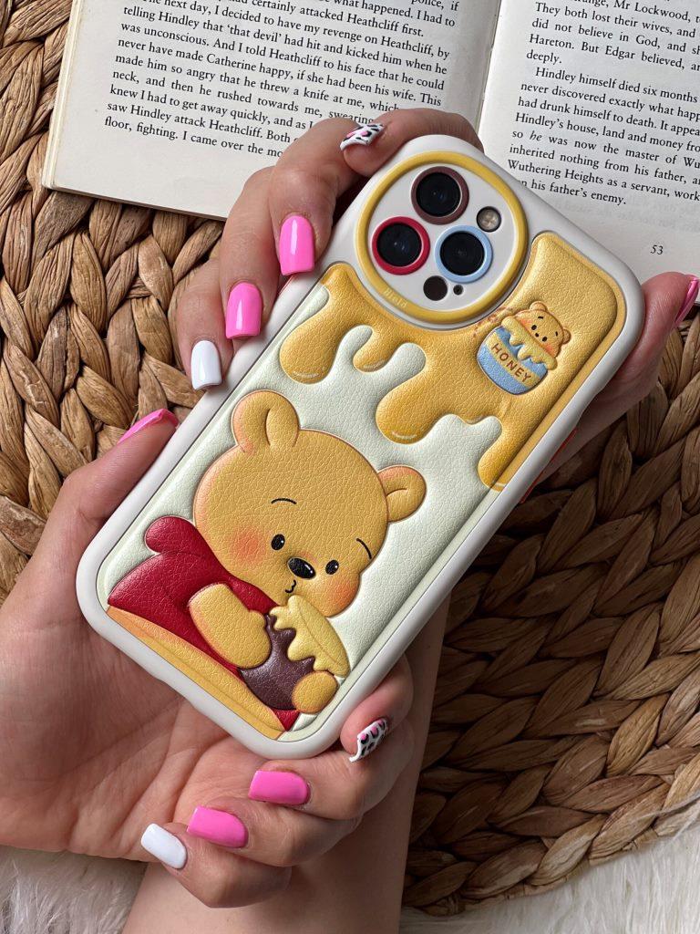 قاب آیفون برجسته خرس لوتسو هاگین و خرس پو