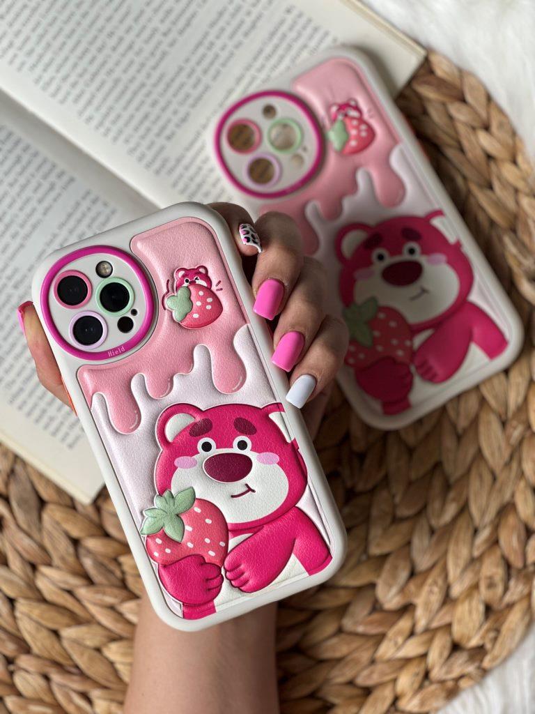 قاب آیفون برجسته خرس لوتسو هاگین و خرس پو