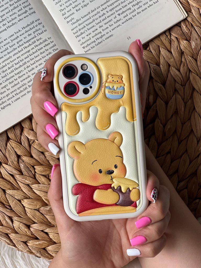 قاب آیفون برجسته خرس لوتسو هاگین و خرس پو
