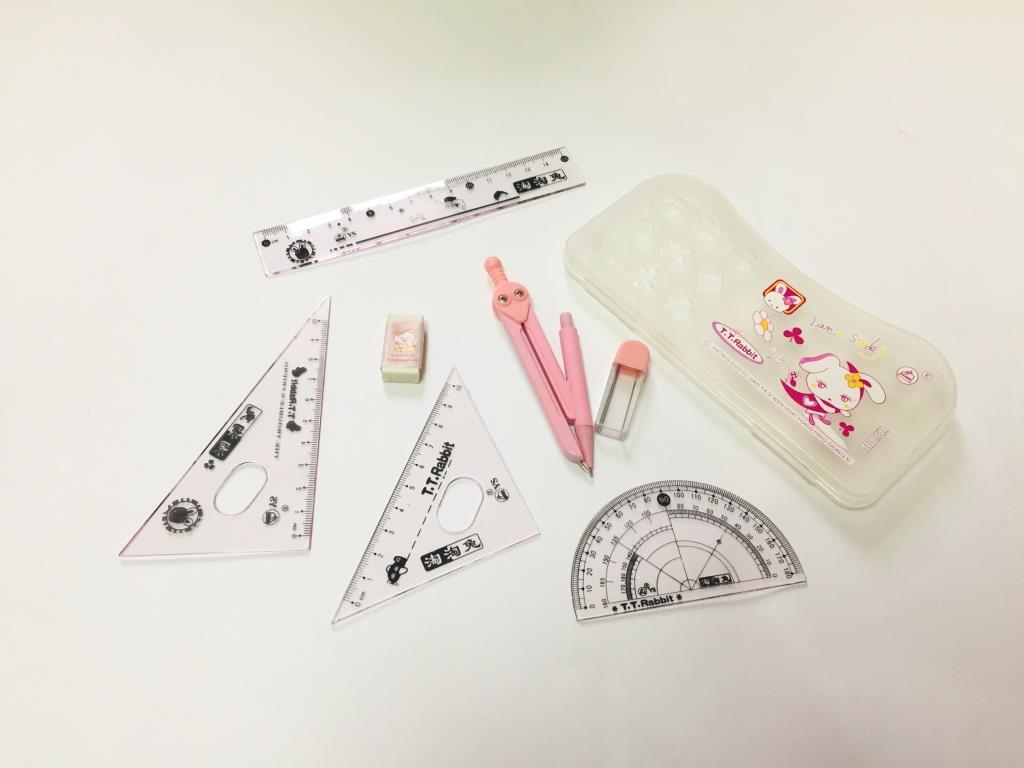 ست خطکش، پرگار، گونیا و نقاله