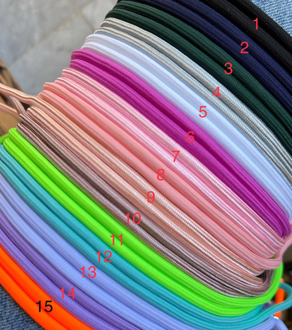 بند رنگی لوله ای آویز ست قاب