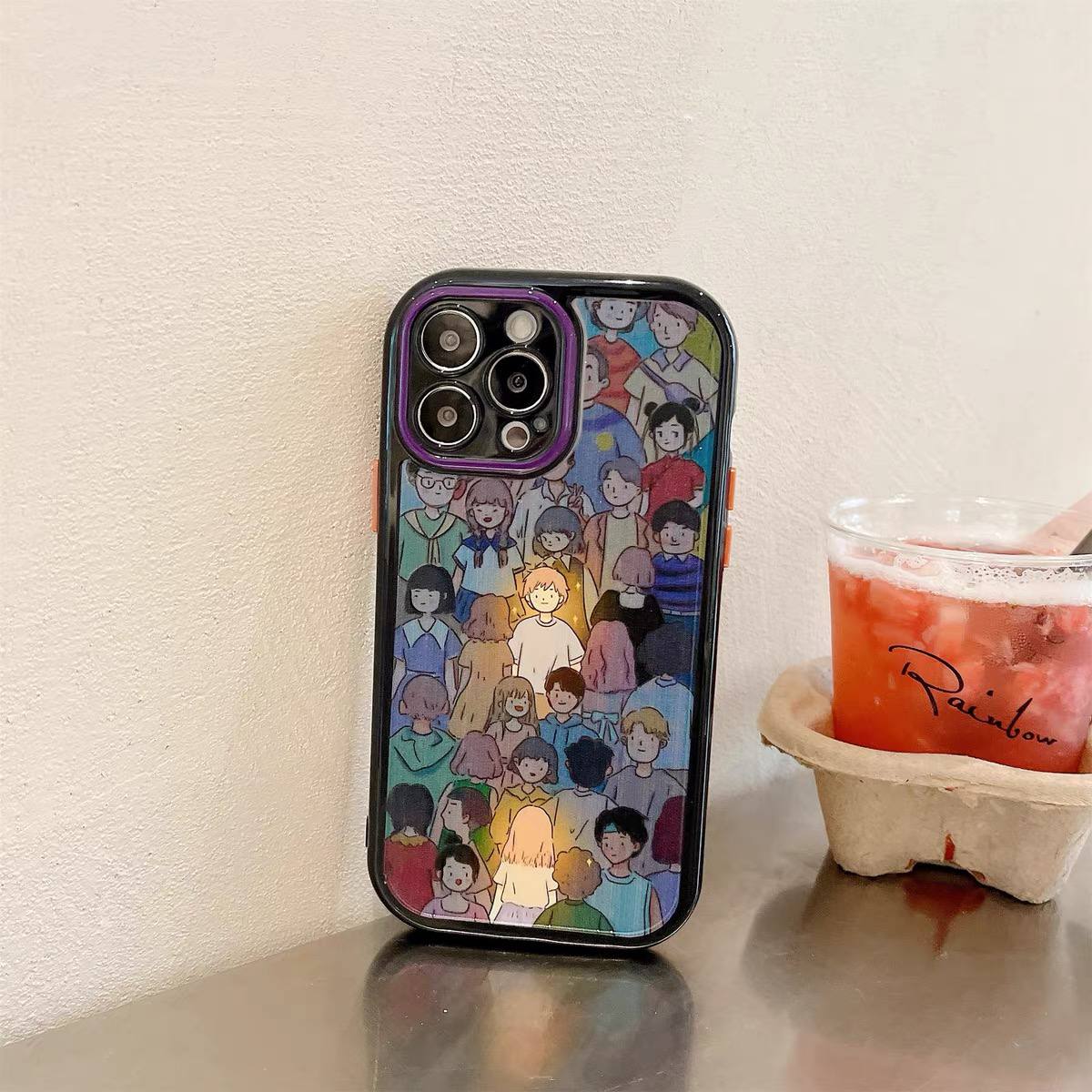 قاب Love Story سفید و مشکی