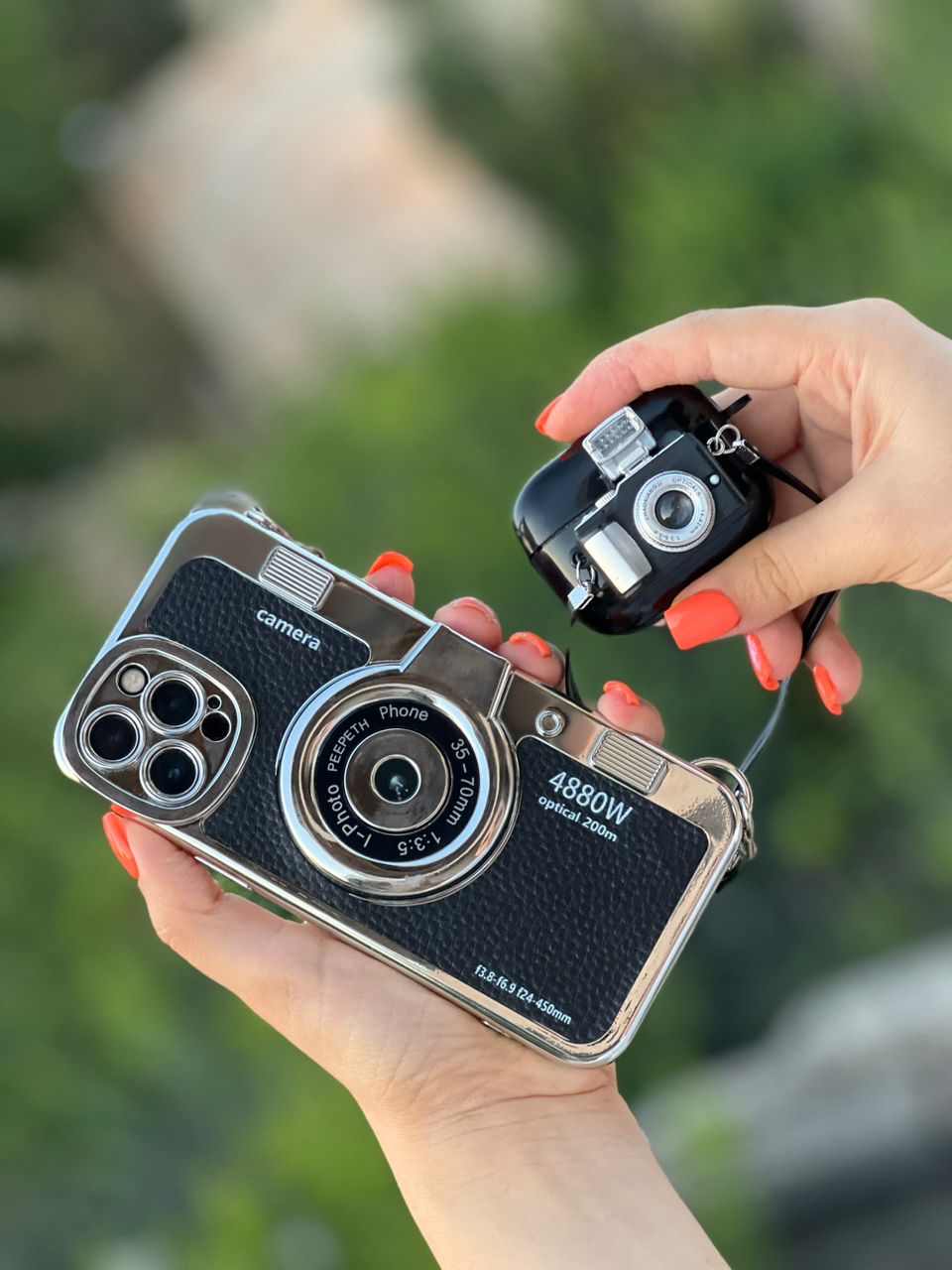 قاب آیفون دوربین آنالوگ کلاسیک محافظ لنزدار