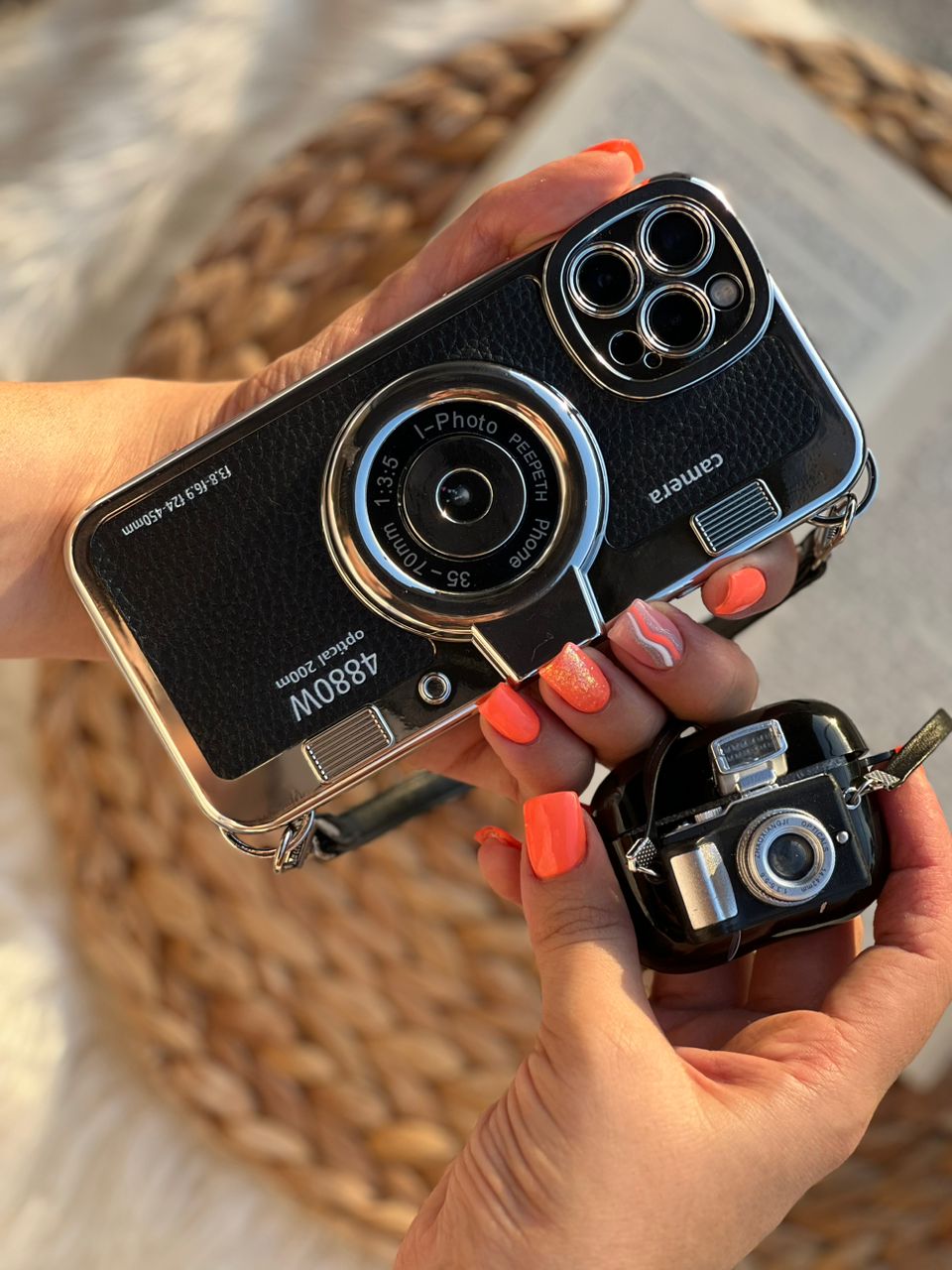 قاب آیفون دوربین آنالوگ کلاسیک محافظ لنزدار