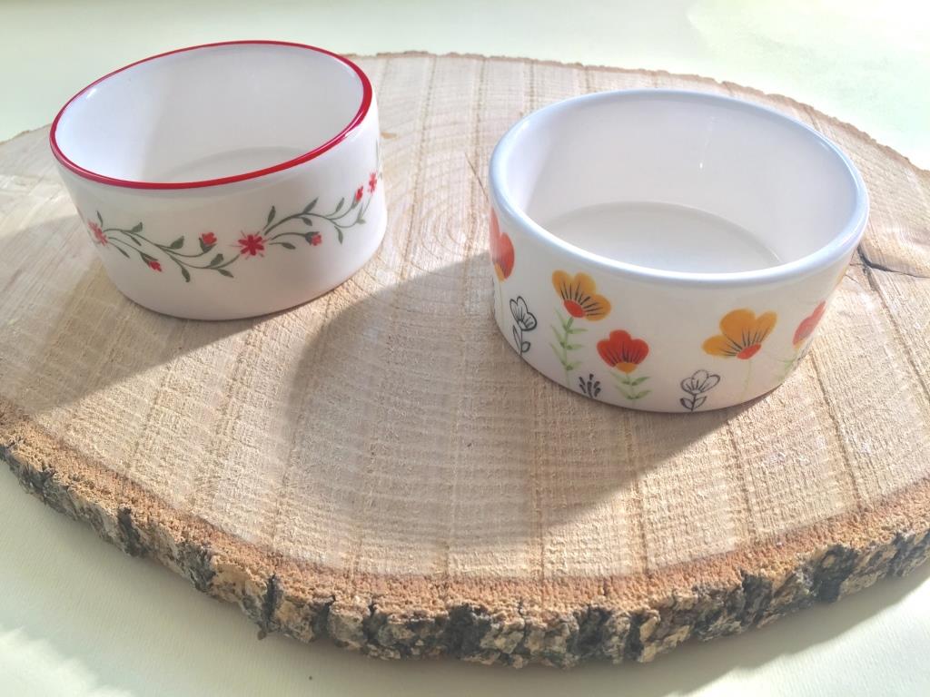 قندان سرامیکی با نقاشی زیر لعابی