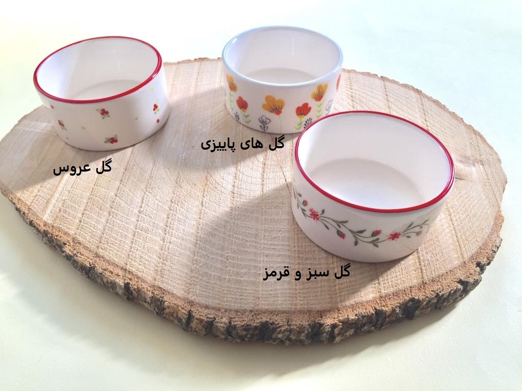 قندان سرامیکی با نقاشی زیر لعابی